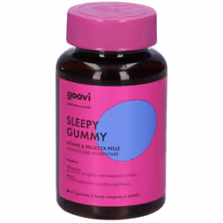 Goovi Sleepy Gummy, 60 caramelle per sonno e bellezza della pelle. Con Melatonina, Biotina, Passiflora e Melissa, favoriscono ...