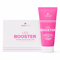 Veralab Leg Booster Sistema rimodellante cellulite in 2 fasi -Crema+guaina ciclista L