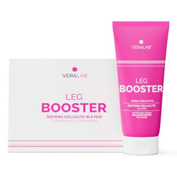 Veralab Leg Booster Sistema rimodellante cellulite in 2 fasi -Crema+guaina ciclista L