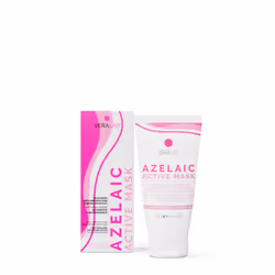 Veralab AZELAIC ACTIVE MASK 50ml, Maschera detergente, Donna, Pelle danneggiata, Antimperfezione, Crema, 50 ml