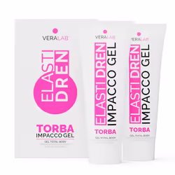 Veralab Elastidren - Impacco Gel 2 x 250 ml, Peeling per il corpo, Donna, Anticellulite, Antinfiammazione, Antirughe, Elastic ...