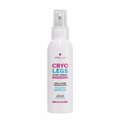 Veralab Cryo Legs Spray gambe rinfrescante 100 ml, Donna, Rinfrescante, 100 ml, Zenzero, Mentolo, Spray, Mentolo
