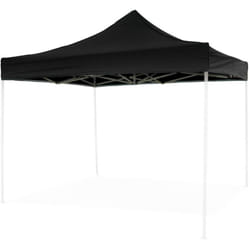 Telo tetto Nero 3X3 mt impermeabile per ricambio gazebo richiudibile EG49483