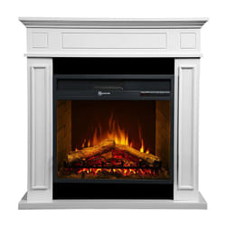Divina Fire - Camino elettrico da terra 'Jefferson' in legno 1800 w arredamento Moderno