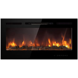Divina Fire - Camino elettrico caminetto da parete a incasso chicago L101,6 x P14 x H54,6