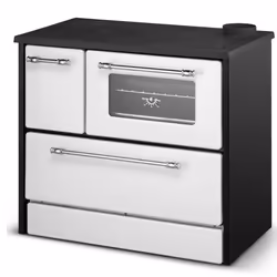 DIVINA FIRE Beatrice, Libera installazione, Nero, Bianco, Bricchette di legno, 79,8%, 450 x 455 x 175 mm, AC