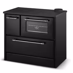 DIVINA FIRE Beatrice, Libera installazione, Nero, Bricchette di legno, 79,8%, 450 x 455 x 175 mm, AC