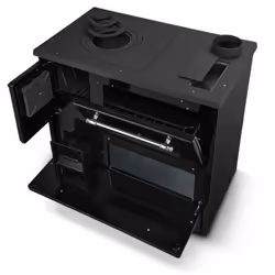 DIVINA FIRE Beatrice Libera installazione Bricchette di legno Nero