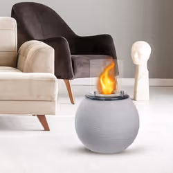 DIVINA FIRE Botticelli Interno/esterno Caminetto freestanding Bioetanolo Beige - Vista aggiuntiva 7