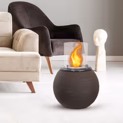 DIVINA FIRE Botticelli Interno/esterno Caminetto freestanding Bioetanolo Marrone - Vista aggiuntiva 7