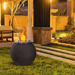 DIVINA FIRE Botticelli Interno/esterno Caminetto freestanding Bioetanolo Marrone - Vista aggiuntiva 8