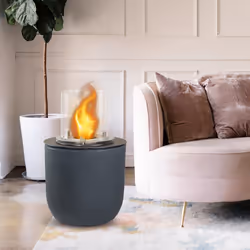 DIVINA FIRE Raffaello Interno/esterno Caminetto freestanding Bioetanolo Grigio - Vista aggiuntiva 8