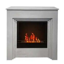 Camino a bioetanolo da terra BELLINI Effetto Cemento Made in Italy L96 x P35 x H96
