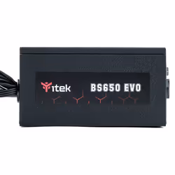 itek BS650 alimentatore per computer 650 W 24-pin ATX ATX Nero - Vista aggiuntiva 6