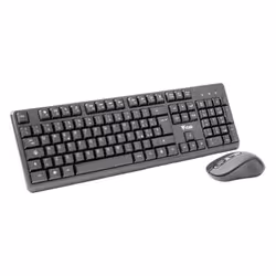 itek DEC W01 tastiera Mouse incluso Universale RF Wireless QWERTY Inglese, Italiano Nero - Vista aggiuntiva 2