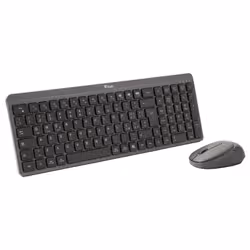 itek DEC WS01 tastiera Mouse incluso Universale RF senza fili + Bluetooth QWERTY Inglese, Italiano Nero, Grigio - Vista aggiuntiva 3