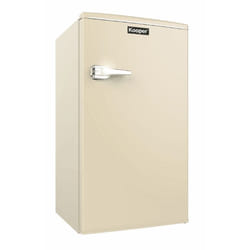Kooper - frigorifero vintage con freezer monoporta di colore avorio da 86 lt