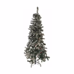 Codice: GL-5902925 Marca: GALILEO. Sestriere Albero di Natale innevato Colore: verde Con 22 pigne e 22 bacche In PVC 500 rami ...