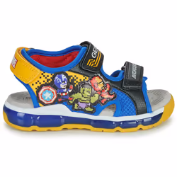 Sandali bambini Geox J SANDAL ANDROID BOY Blu - 35 - Vista aggiuntiva 2