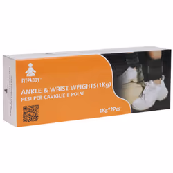 FITPADDY Pesi DuoFlex per Caviglie/Polsi 1 kg - Vista aggiuntiva 4