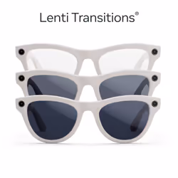 Ray-Ban Meta Skyler, Grigio chiaro lucido, Da trasparenti a zaffiro Transitions - Vista aggiuntiva 2