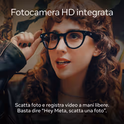 Ray-Ban Meta Skyler, Grigio chiaro lucido, Da trasparenti a zaffiro Transitions - Vista aggiuntiva 5