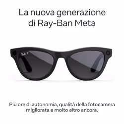 Ray-Ban Meta Skyler (Gen 2) - Nero lucido, Lenti grafite sfumata polarizzate - Vista aggiuntiva 2