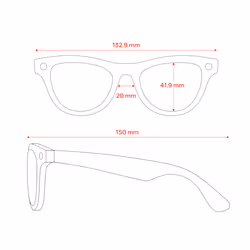 Ray-Ban Meta Skyler (Gen 2) - Nero lucido, Lenti grafite sfumata polarizzate - Vista aggiuntiva 7
