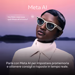 Ray-Ban Meta Headliner (Gen 2) - Nero lucido, Lenti zaffiro Transitions® - Vista aggiuntiva 3