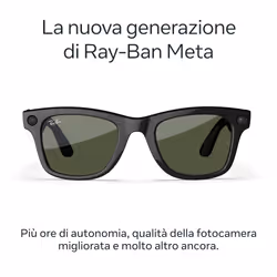 Ray-Ban Meta Wayfarer larga (Gen 2) - Nero lucido, Lenti verde - Vista aggiuntiva 2