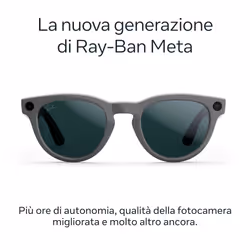 Ray-Ban Meta Headliner (Gen 2) - Grigio asteroide lucido, Lenti smeraldo Transitions® - Vista aggiuntiva 2