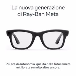 Ray-Ban Meta Wayfarer (Gen 2) - Nero opaco, Lenti trasparenti - Vista aggiuntiva 2