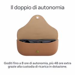 Ray-Ban Meta Wayfarer larga (Gen 2) - Nero opaco, Lenti grafite sfumata polarizzate - Vista aggiuntiva 6