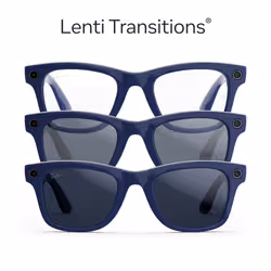 Ray-Ban Meta Wayfarer (Gen 2) - Cosmic blue lucido, Lenti zaffiro Transitions® - Vista aggiuntiva 6