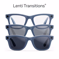Ray-Ban Meta Wayfarer larga (Gen 2) - Cosmic blue lucido, Lenti zaffiro Transitions® - Vista aggiuntiva 7