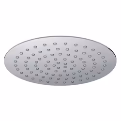 Soffione doccia tondo in acciaio inox Jacuzzi, con formula anticalcare, ultraslim. Il soffione per doccia rotondo ultraslim d ...