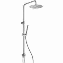 Colonna doccia Jacuzzi in ottone cromato, Jacuzzi La colonna doccia Jacuzzi della linea Sunset qui presentata è dotata di alt ...