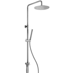 Colonna doccia Jacuzzi con altezza regolabile telescopica, deviatore a parete, doccetta e soffione cod 0SU00846JA00