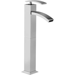 Miscelatore lavabo tipo alto Jacuzzi rubinetteria Glint ottone cromato per piletta clic clack 0IQ00493JA00