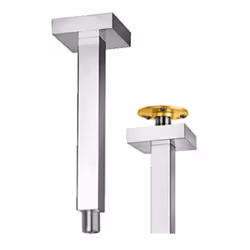 Braccio di sostegno per soffione a soffitto ottone cromato Jacuzzi | rubinetteria sezione quadrata 2,5 cm Il braccio doccia i ...