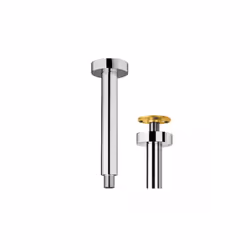 Braccio doccia per soffione a soffitto ottone cromato Jacuzzi | rubinetteria sezione tONDA ø 3 cm Il braccio doccia in ottone ...