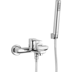 Gruppo vasca con doccia Jacuzzi rubinetteria Moonlight ottone cromato 0MG00002JA02