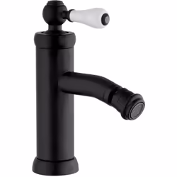 Rubinetto per bidet serie Tosca nero opaco e bianco di Jacuzzi Rubinetteria per piletta click clack Il miscelatore per bidet ...
