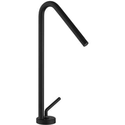 Rubinetto miscelatore lavabo alto nero opaco serie Lumos di Jacuzzi Rubinetteria per piletta click clack