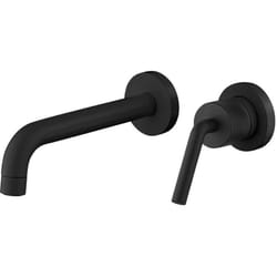 Miscelatore per lavabo installazione a muro nero opaco modello Lumos di Jacuzzi Rubinetteria