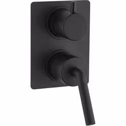Miscelatore doccia incasso Lumos con deviatore due uscite nero opaco Jacuzzi Rubinetteria Lo stile dinamico del miscelatore i ...