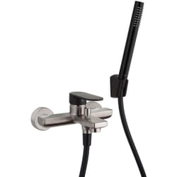 Miscelatore gruppo vasca Jacuzzi Rubinetteria nichel e nero opaco