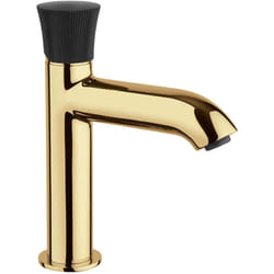 Jacuzzi - Miscelatore lavabo serie Illumina di Rubinetteria oro spazzolato per piletta click clack