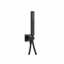 Presa acqua e doccetta quadra nero opaco Jacuzzi | Rubinetteria attacco standard in ottone Kit doccia nero opaco di Jacuzzi i ...