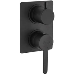 Miscelatore doccia incasso con deviatore monoleva nero Jacuzzi rubinetteria Sunset ottone 0SUYO400JA01